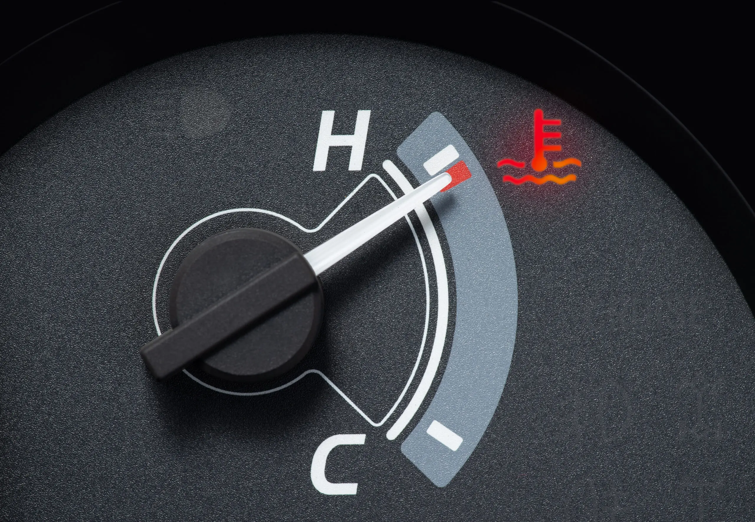 Overheated engine meter