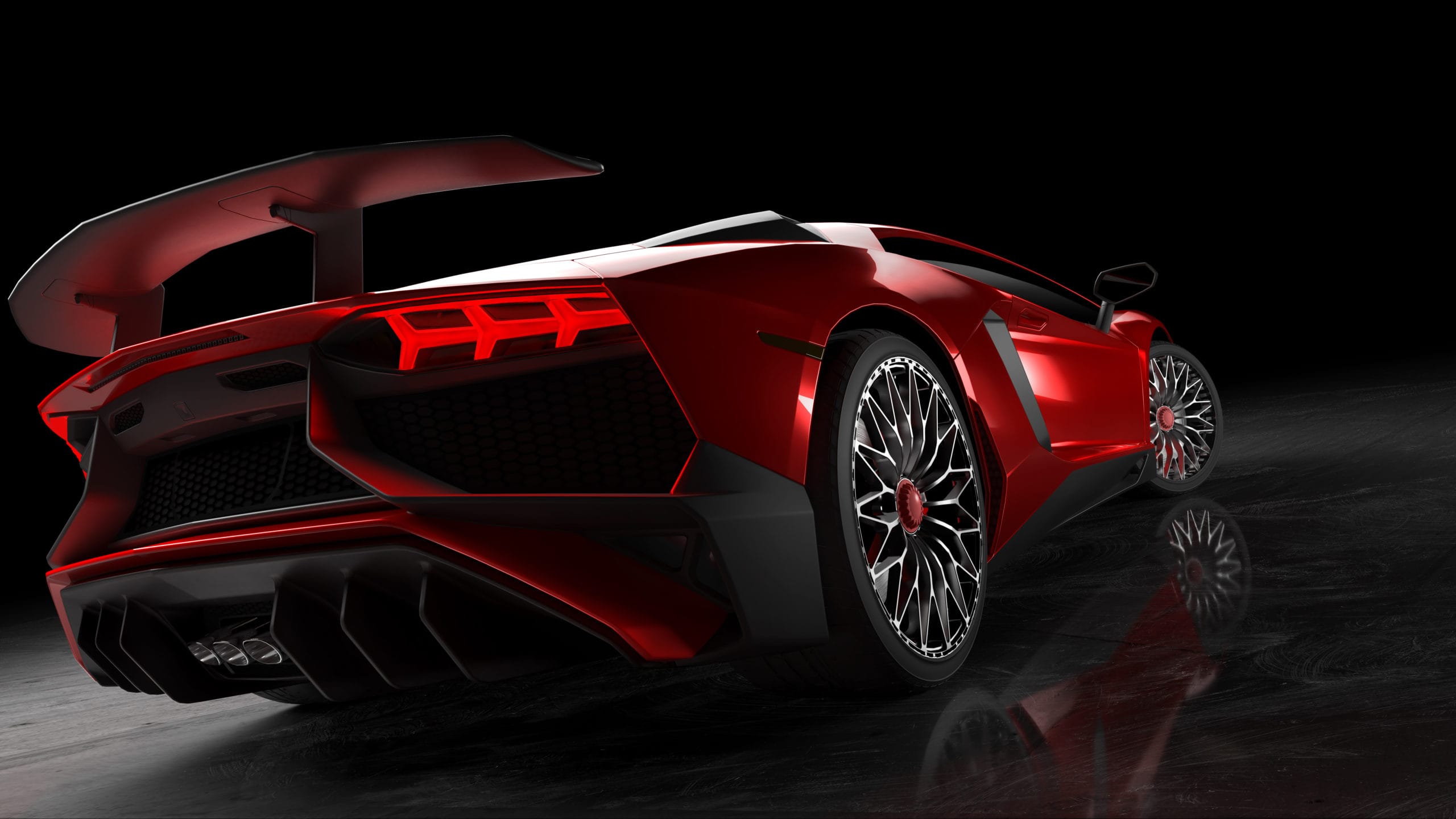 High-performance sports car with UHP tires