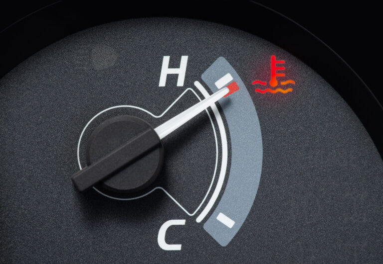 Overheated engine meter