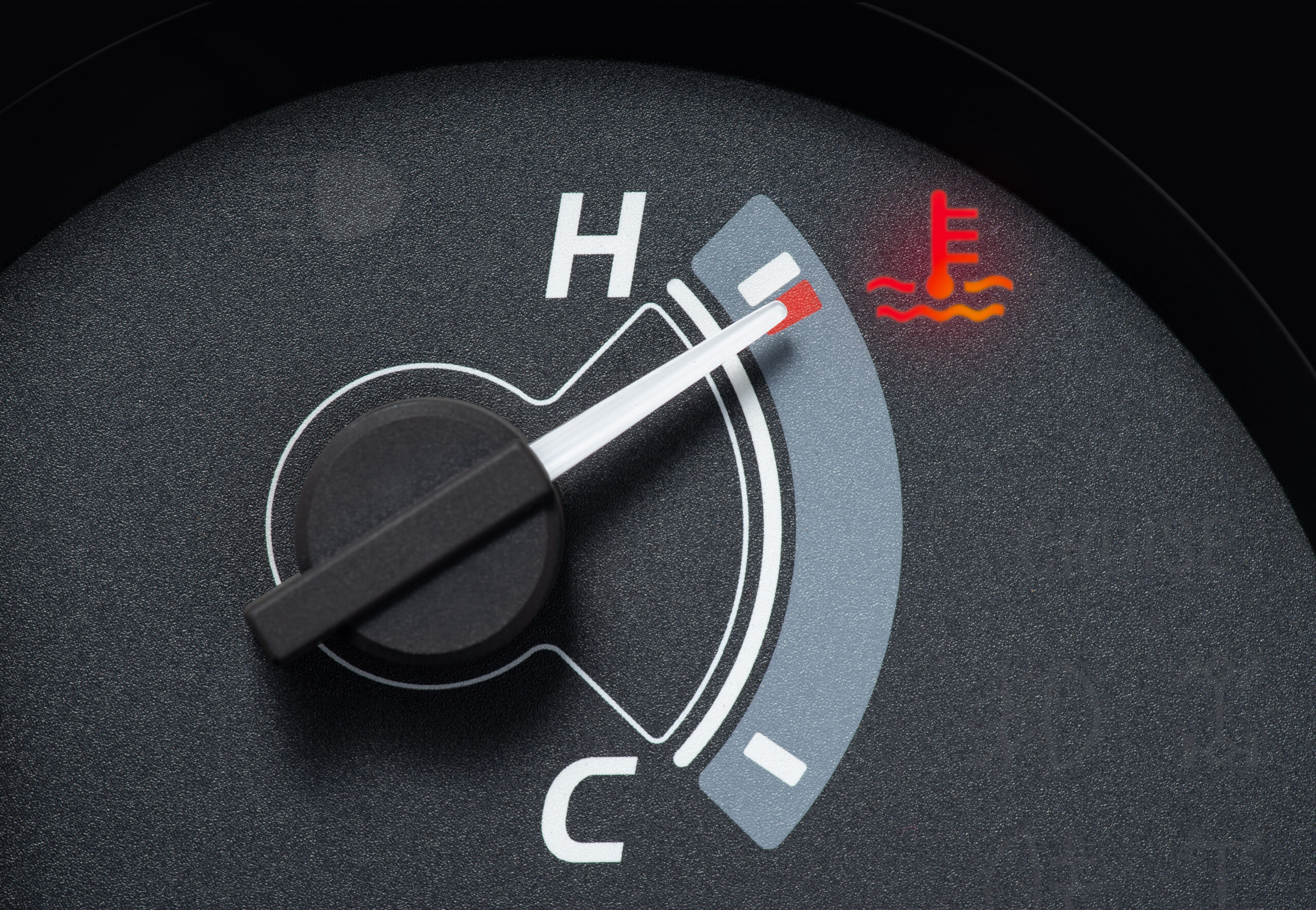 Overheated engine meter