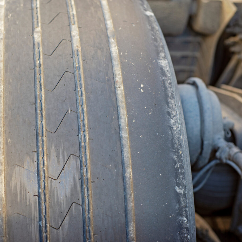 bald car tire