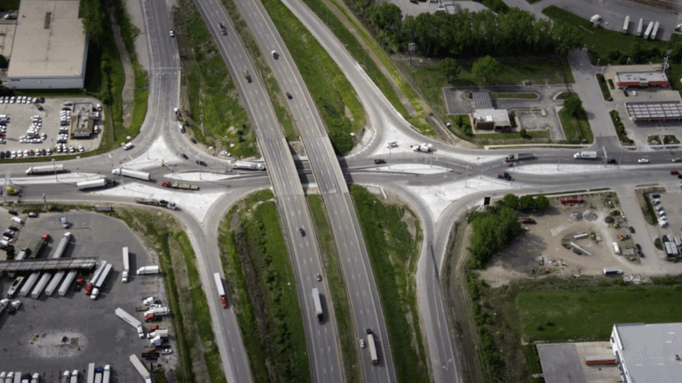I435 at Front Street, one of the most dangerous roads in KC.