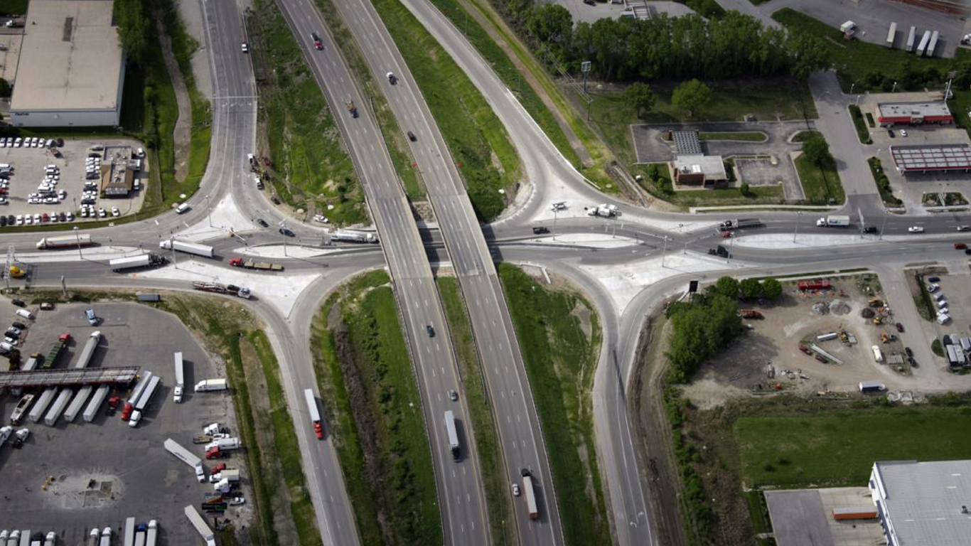 I435 at Front Street, one of the most dangerous roads in KC.