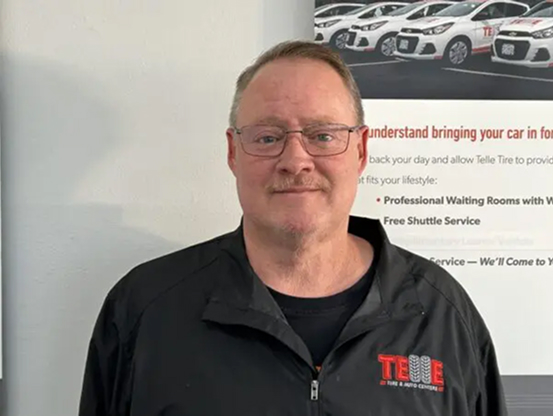 Jerry Nutaut, the Manager of the Telle Tire & Auto Centers in Bridgeton, MO.