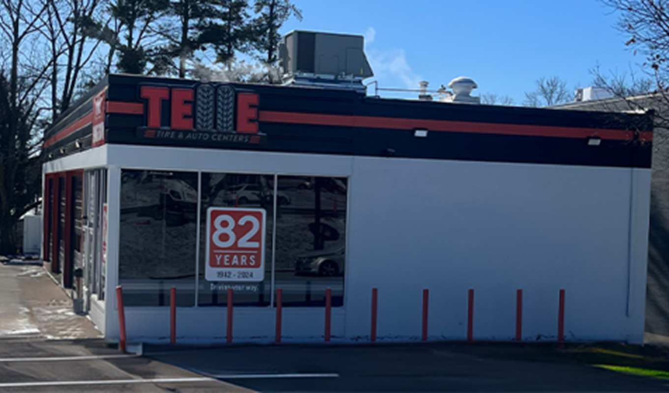 The exterior of the Telle Tire & Auto Center location in Creve Coeur, MO.