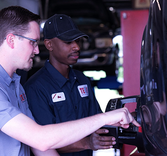 Technicians working together