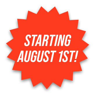 Starting August 1st
