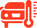 Heating and cooling icon