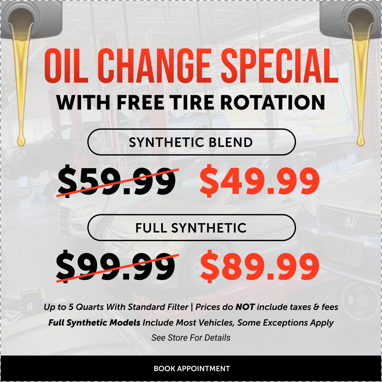Summer Service Special oil change special and inspection
