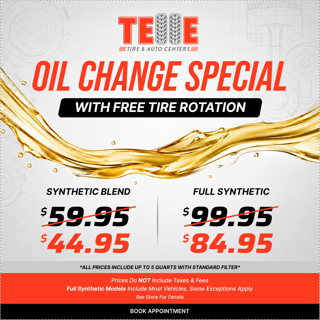 Summer Service Special oil change special and inspection