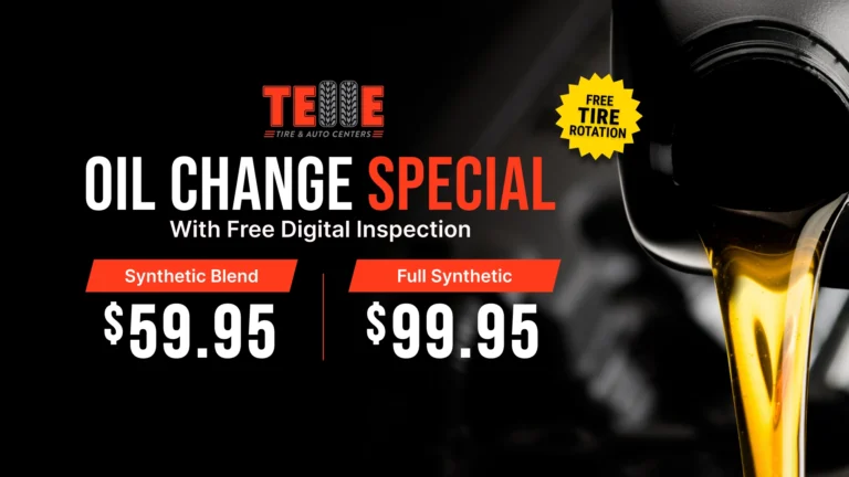Technician performing an oil change at Telle Tire & Auto Centers in Missouri