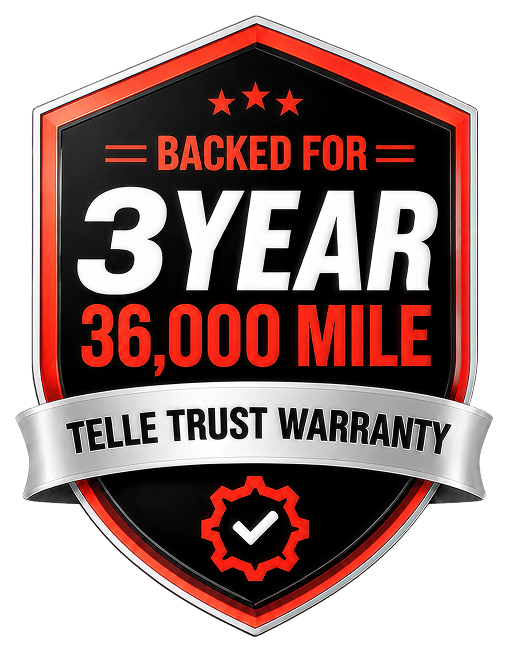 Telle three-year 36,000-mile warranty