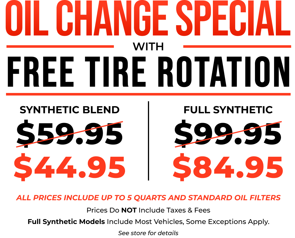 Oil Change With Free Tire Rotation