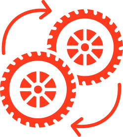 Tire rotation icon