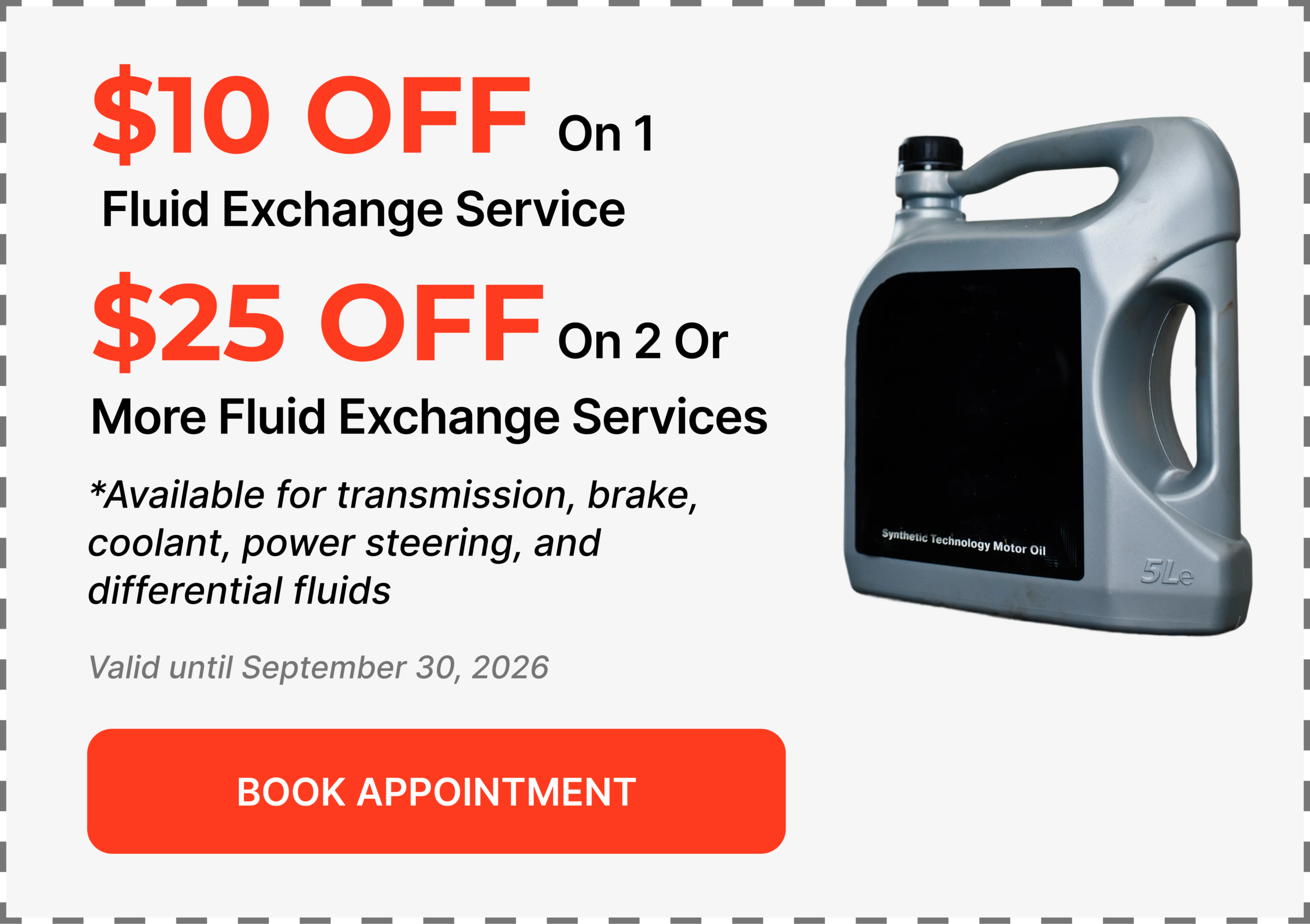 Fluid exchange service savings — Book Appointment